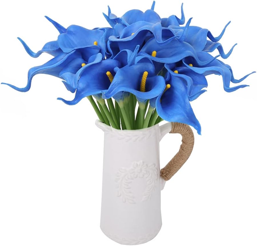 24PCS Artificial Flowers Fake Calla Lily Flowers
