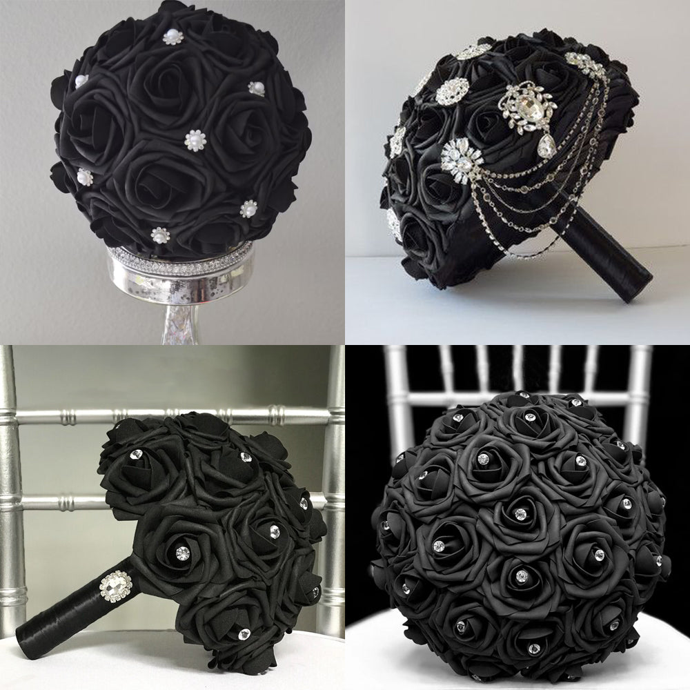 200 Pack Artificial Rose Heads Bulk Real Looking Faux Roses Foam Rose Heads Mini Fake Rose