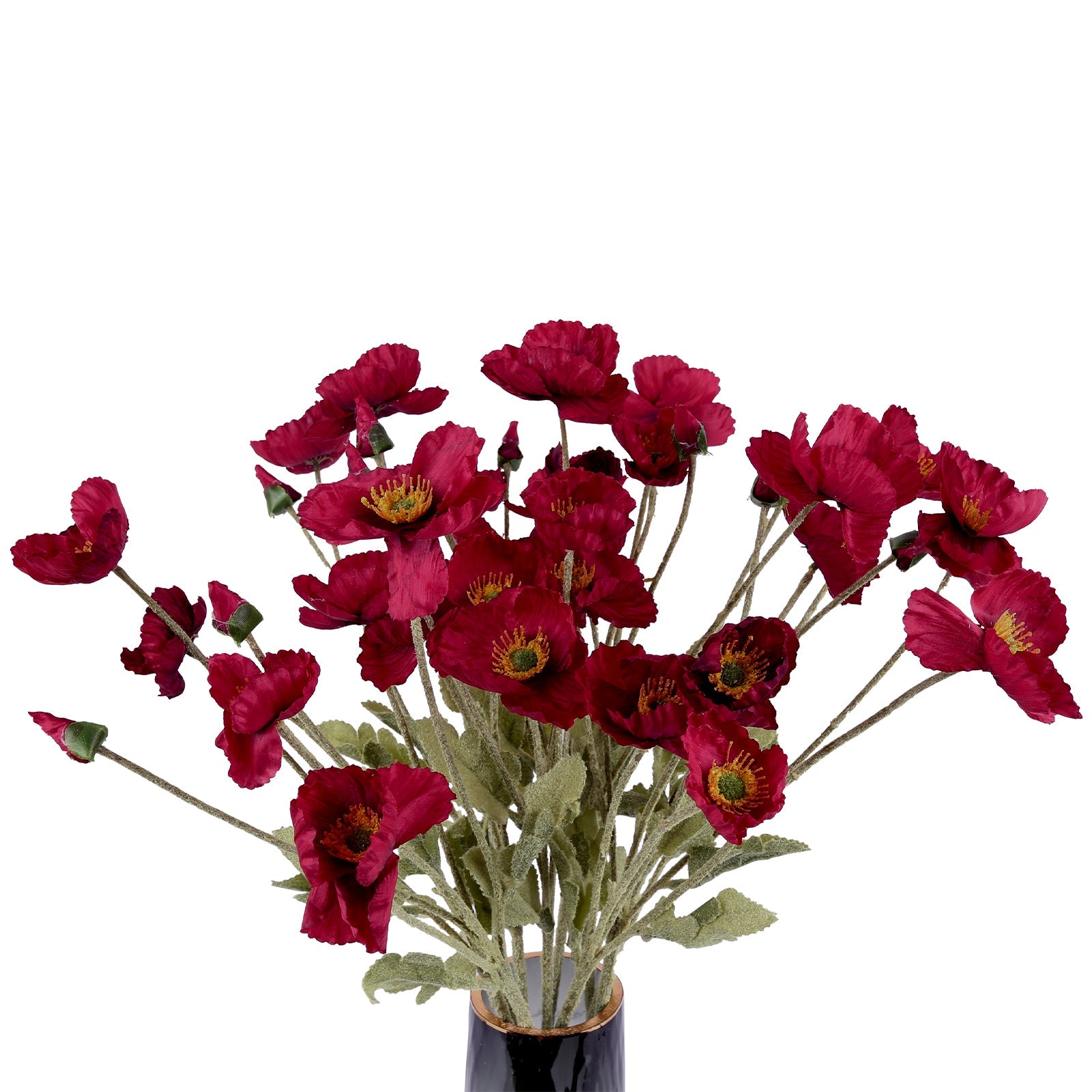 10Pcs Artificial Poppy Silk Flowers for Home Decor, Pink Poppy Flowers Artificial Faux Poppy Flower Stems Silk Flowers for Home Decor Bouquet Wedding Party Table Centerpiece Arrangement(Pink)