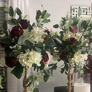 3Pcs Artificial Eucalyptus Garland Greenery Faux Garland Bulk Silver Dollar Eucalyptus Leaves Vines Plants for Wedding Arch Wall Garden Christmas Decoration