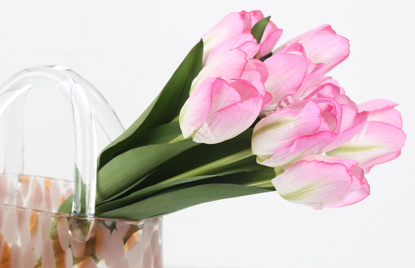 24 pieces of artificial tulips are used for decorating fake tulips, flower arrangement, artificial tulip decoration, dining table, home decoration, baby shower center decoration