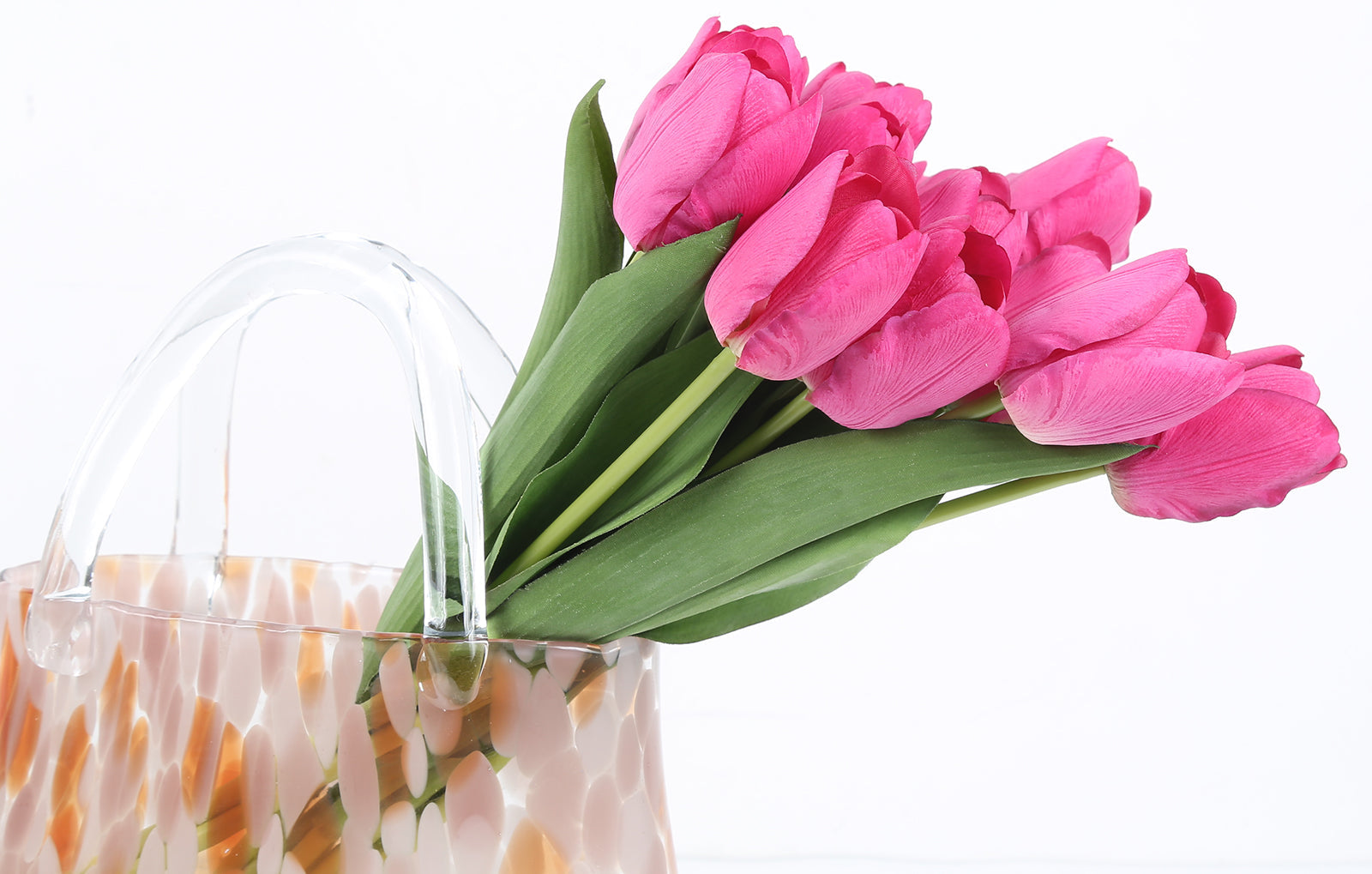 24 pieces of artificial tulips are used for decorating fake tulips, flower arrangement, artificial tulip decoration, dining table, home decoration, baby shower center decoration