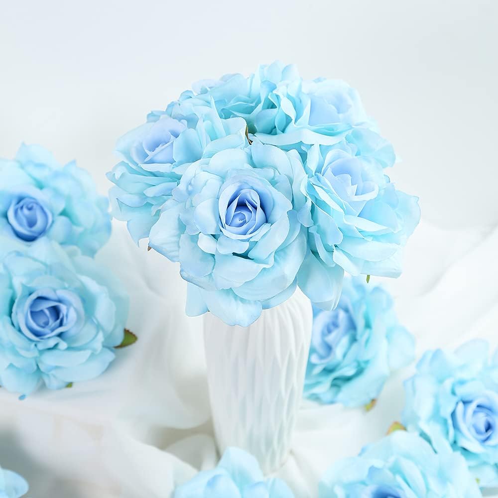 4.3inch 20pcs Artificial Rose Flowers Heads