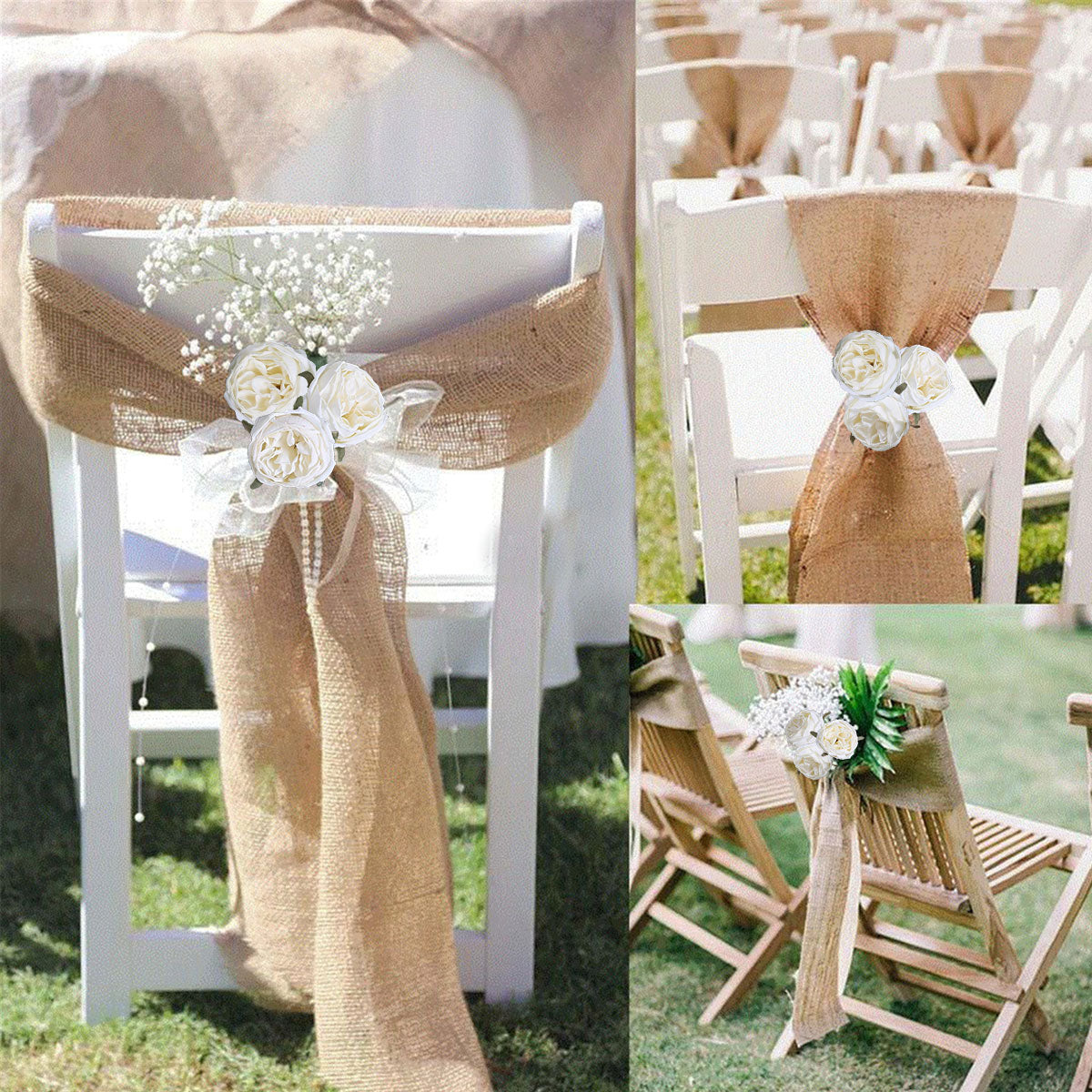 25PCS Roses Artificial Flowers 2.16in Fake Peonies Vintage Dried Flowers