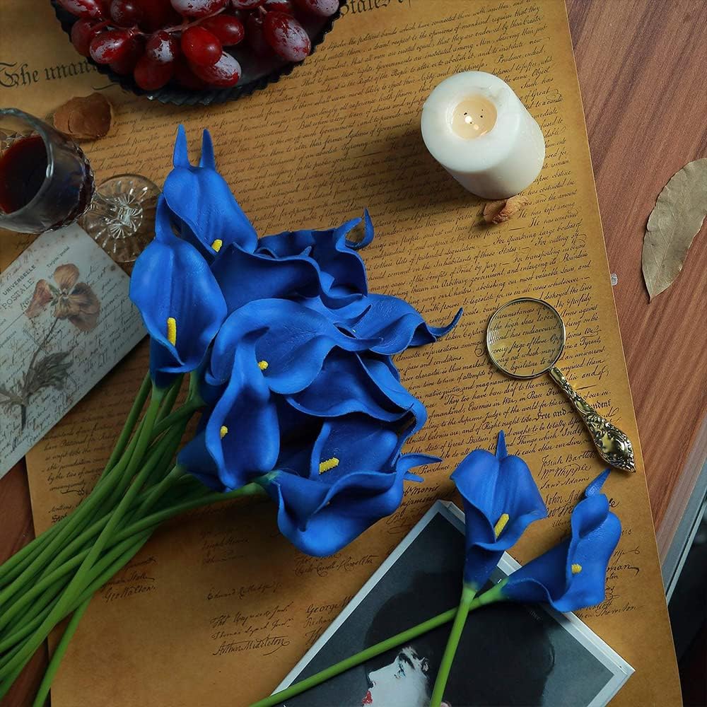 24PCS Artificial Flowers Fake Calla Lily Flowers