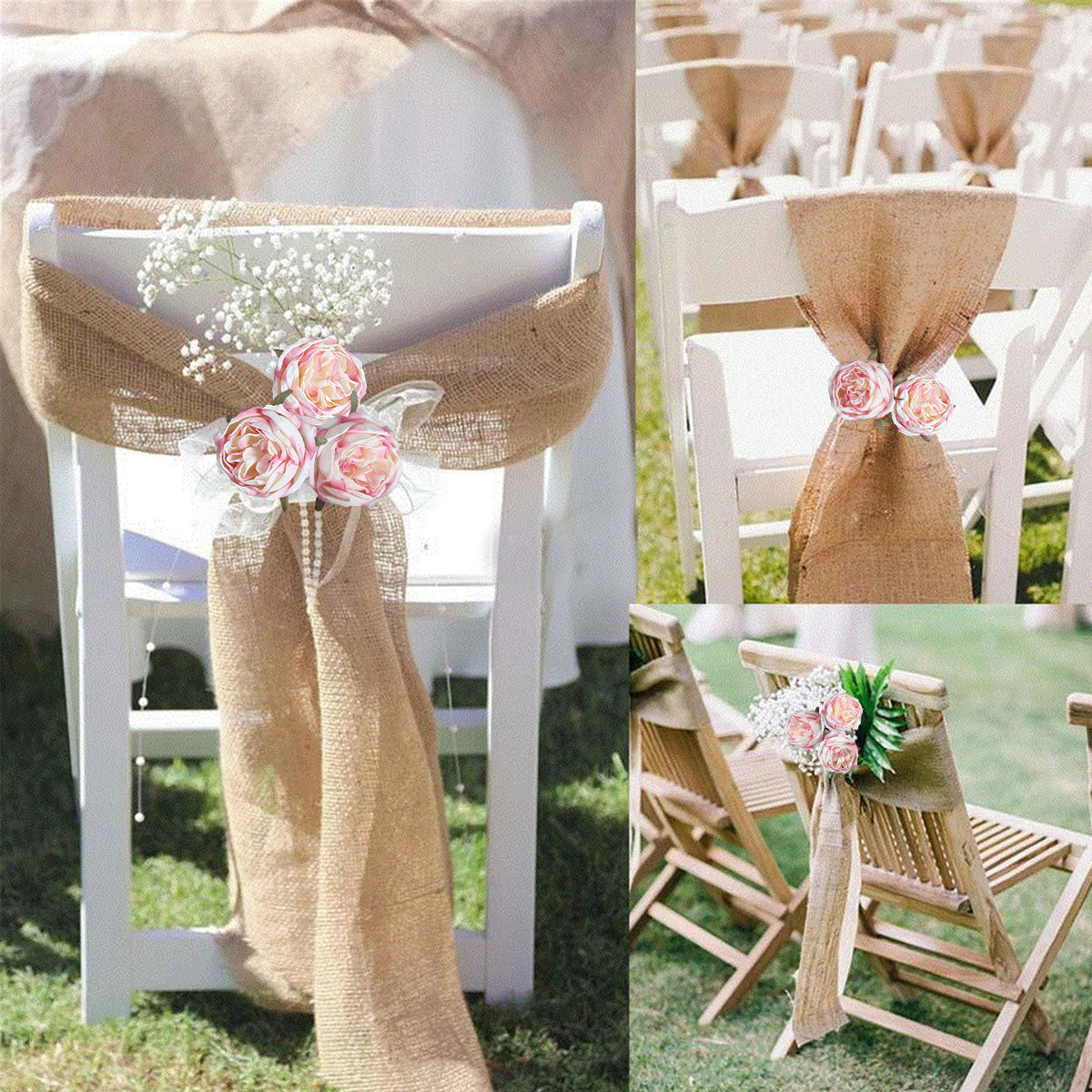 25PCS Roses Artificial Flowers 2.16in Fake Peonies Vintage Dried Flowers