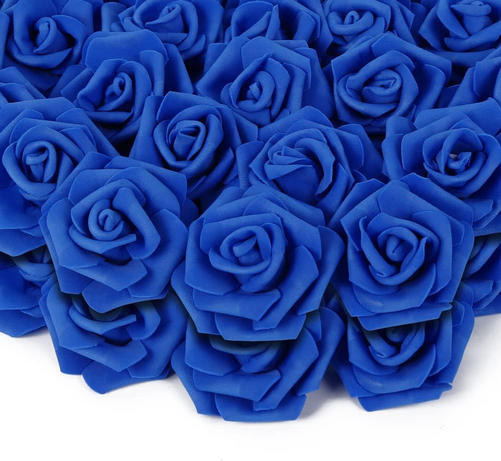 200pcs 3-Inch Pink Artificial Foam Rose Flower Head