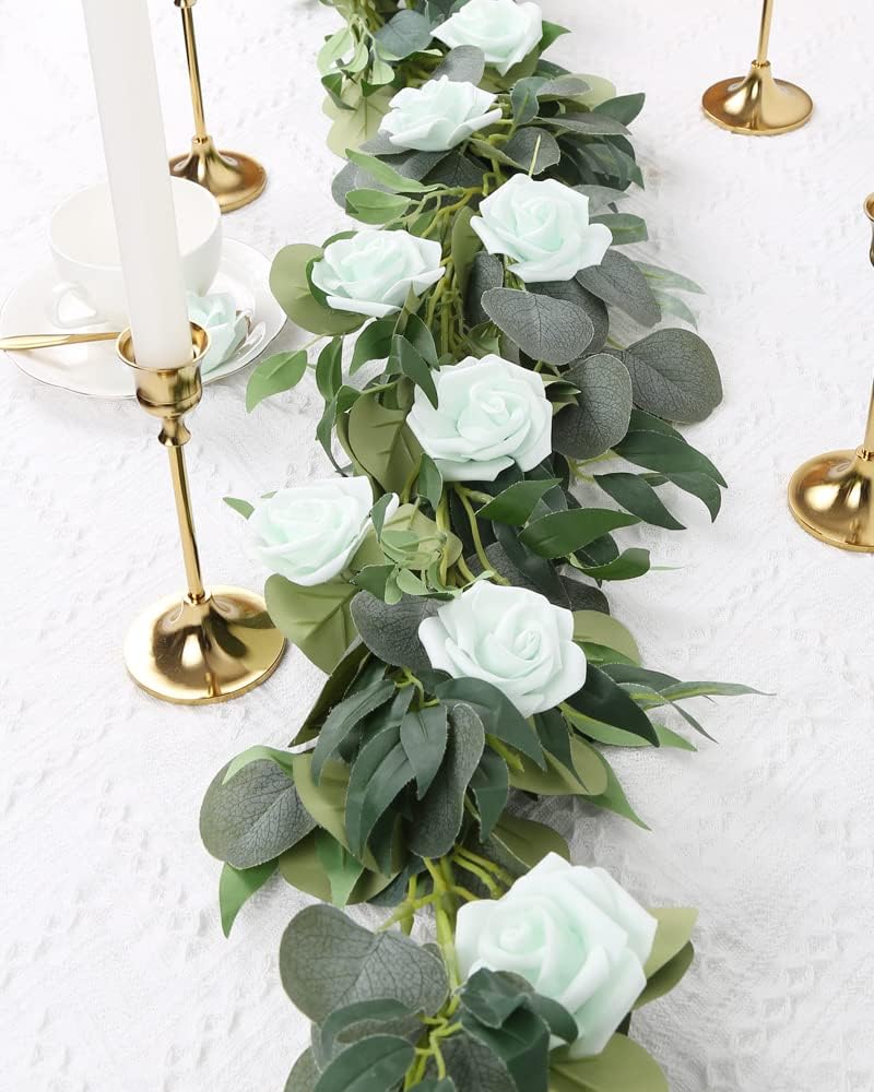 100 Pcs Real Looking Ivory White Foam Fake Roses
