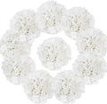 10pcs Hydrangea Artificial Flowers, Fake Purple Hydrangea Silk Flowers