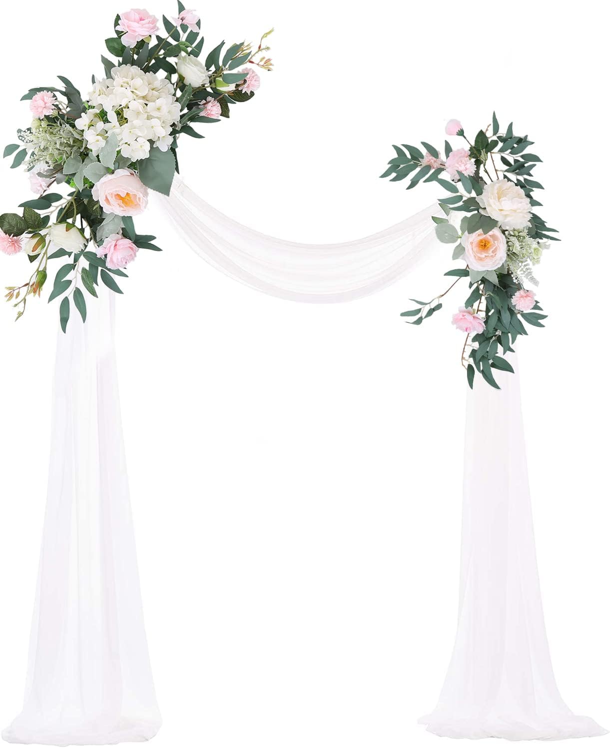 2 Pcs Wedding Arch Artificial Flowers