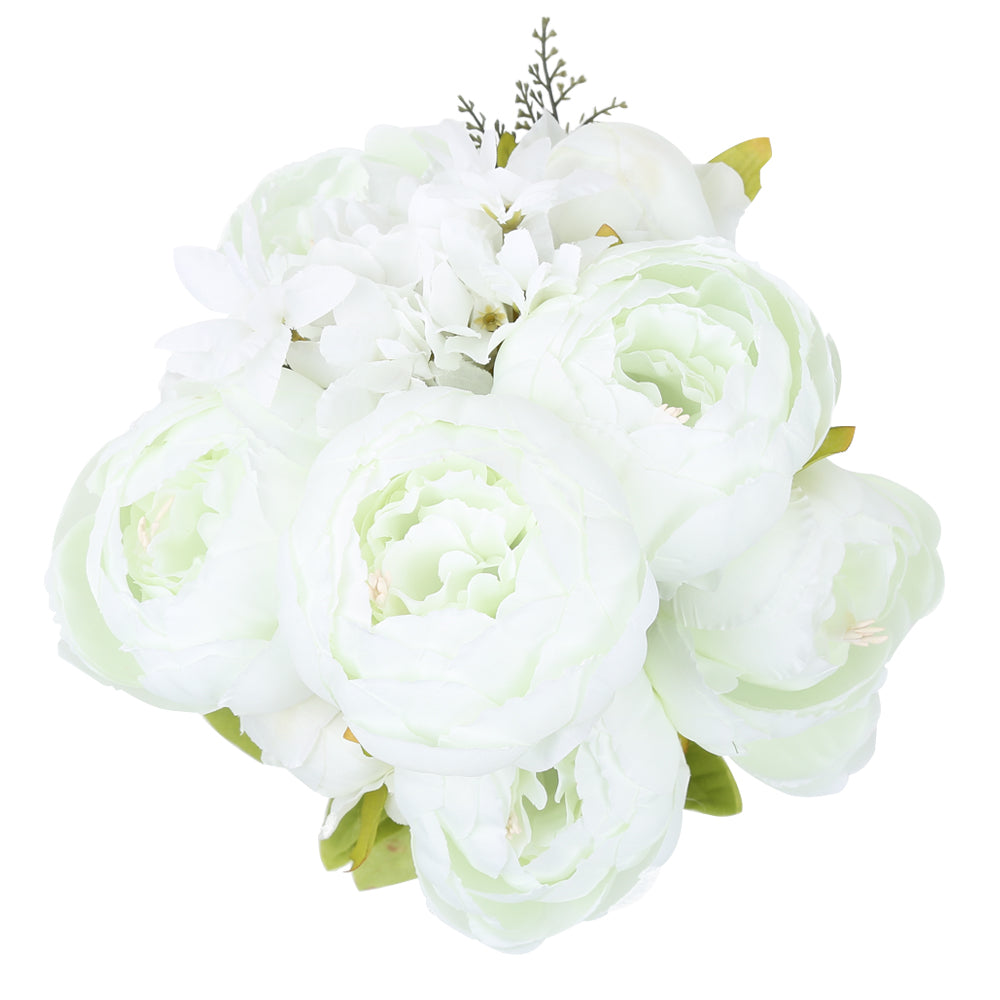 1Bunch Fake Flowers Vintage Artificial Peony Silk Flowers