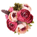 1Bunch Fake Flowers Vintage Artificial Peony Silk Flowers