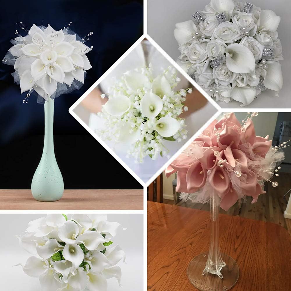 24PCS Artificial Flowers Fake Calla Lily Flowers