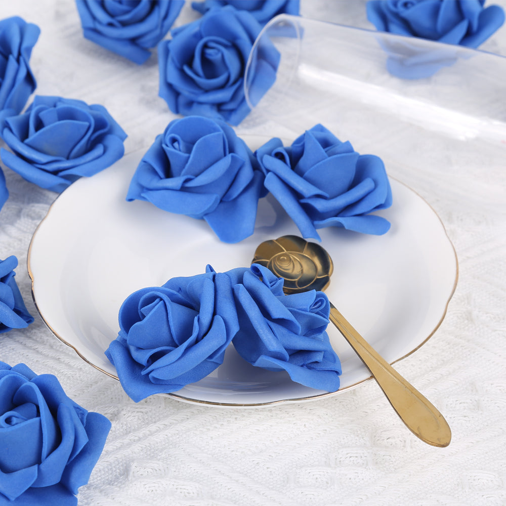 200 Pack Artificial Rose Heads Bulk Real Looking Faux Roses Foam Rose Heads Mini Fake Rose