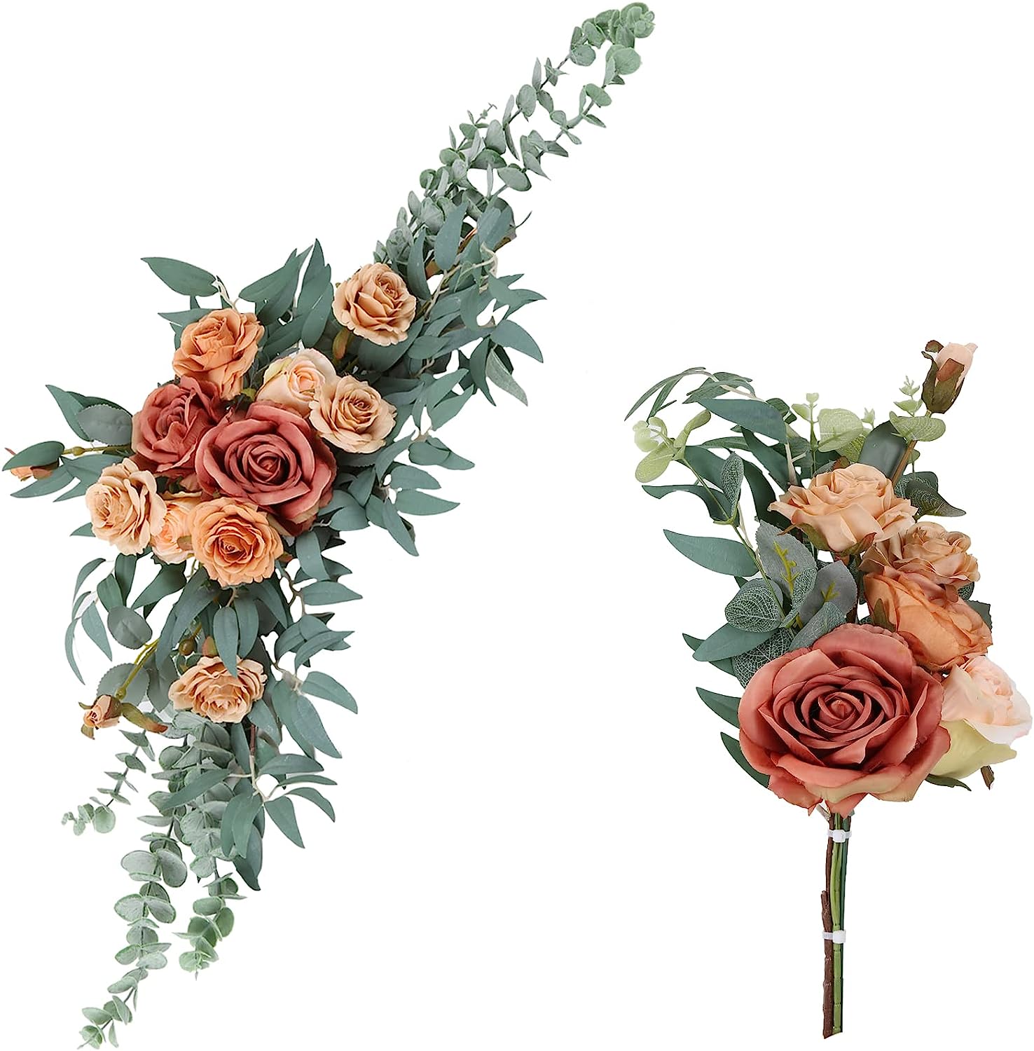 2 Pcs Wedding Arch Artificial Flowers