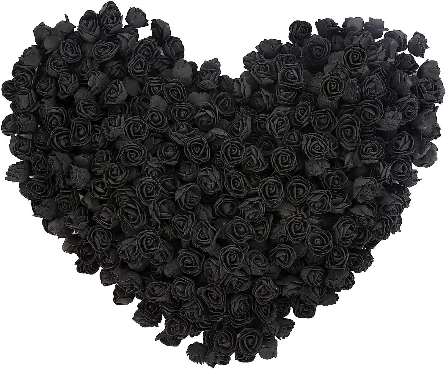 500pcs Burgundy Mini Foam Rose Heads, Artificial Foam Flower Bulk Fake Flower