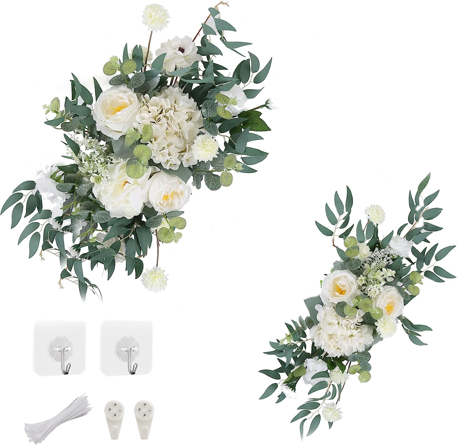 2 Pcs Wedding Arch Artificial Flowers