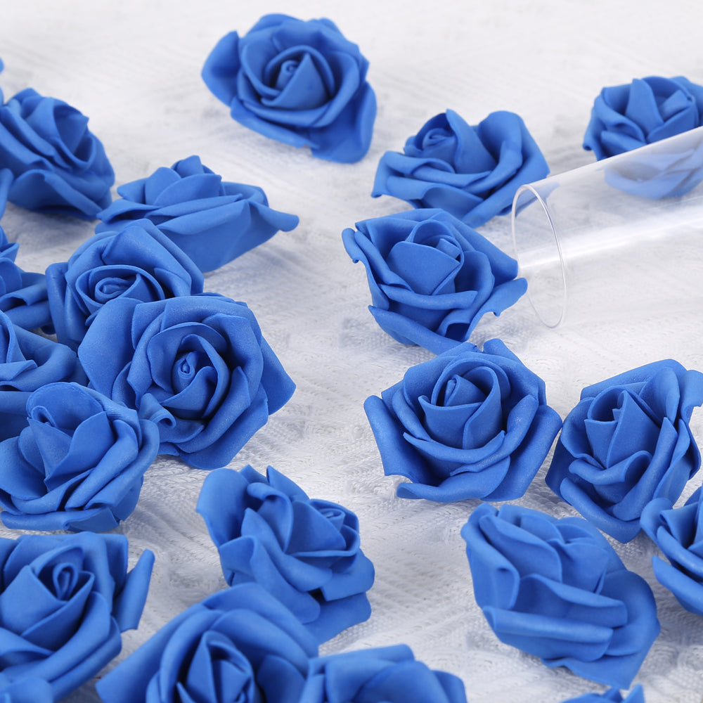 200 Pack Artificial Rose Heads Bulk Real Looking Faux Roses Foam Rose Heads Mini Fake Rose