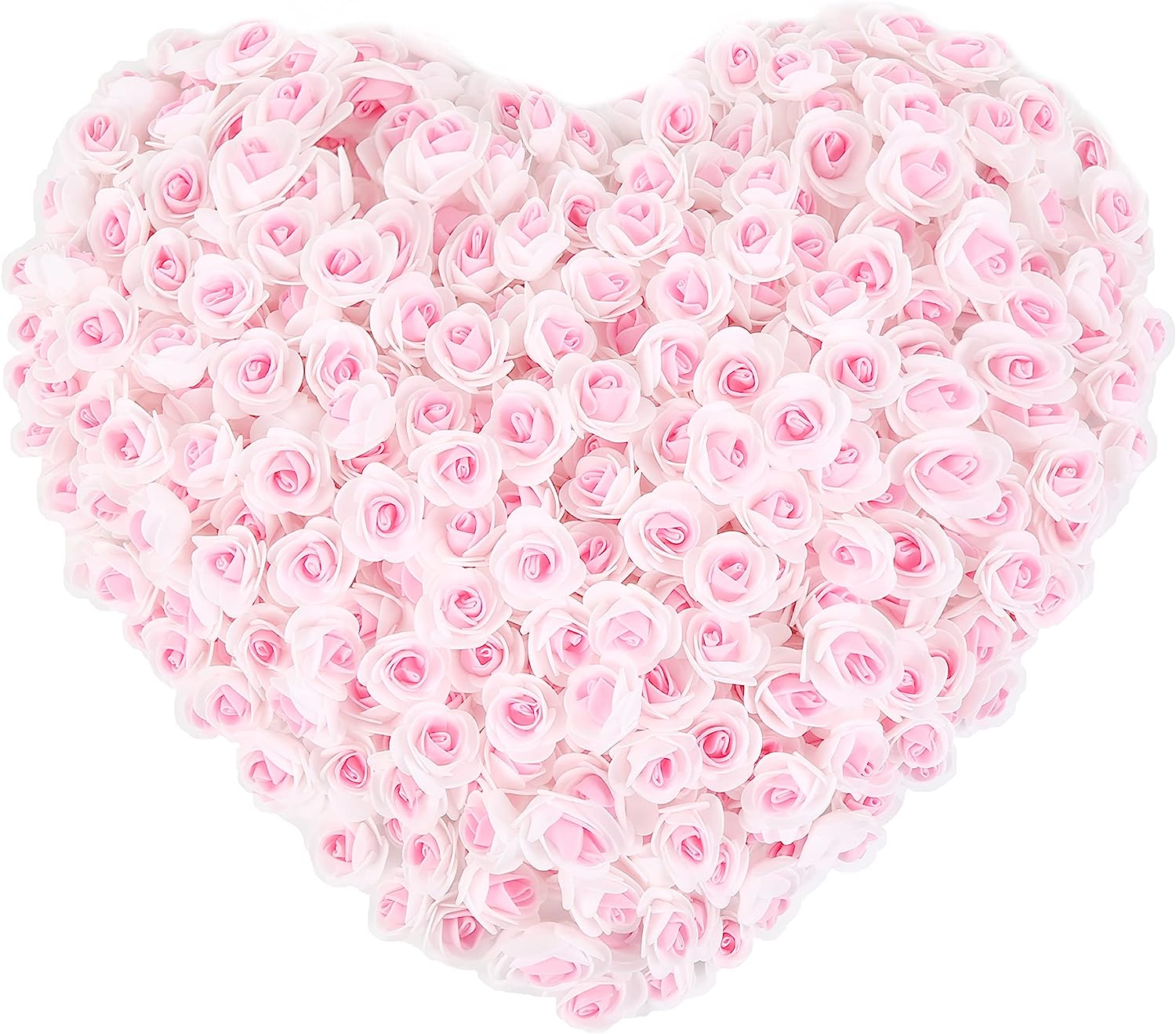 500pcs Burgundy Mini Foam Rose Heads, Artificial Foam Flower Bulk Fake Flower