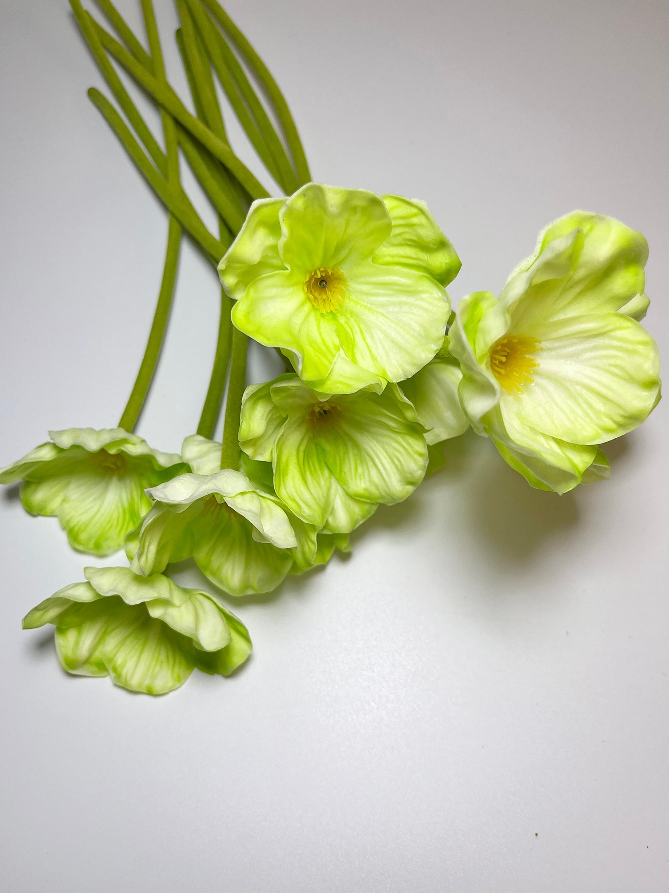 6 Pcs Artificial Poppies, 13'' Realistic Latex Poppy Flocking Long Stem Flowers