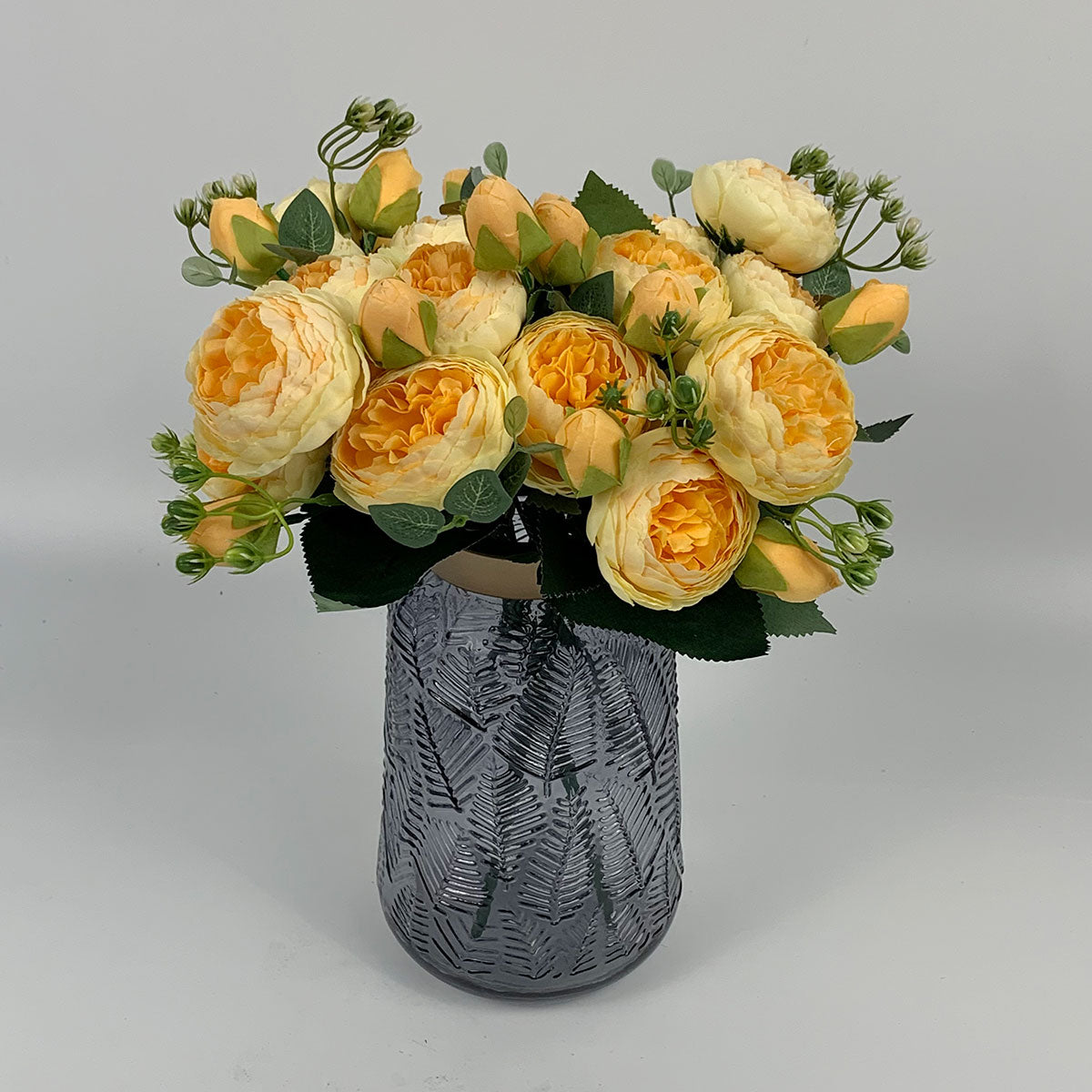 4 Bundles Peonies Artificial Flowers Pink Silk Fake Flowers Bouquets for Home Wedding Decoration Table Centerpiece, Faux Peonies Flowers Bulk