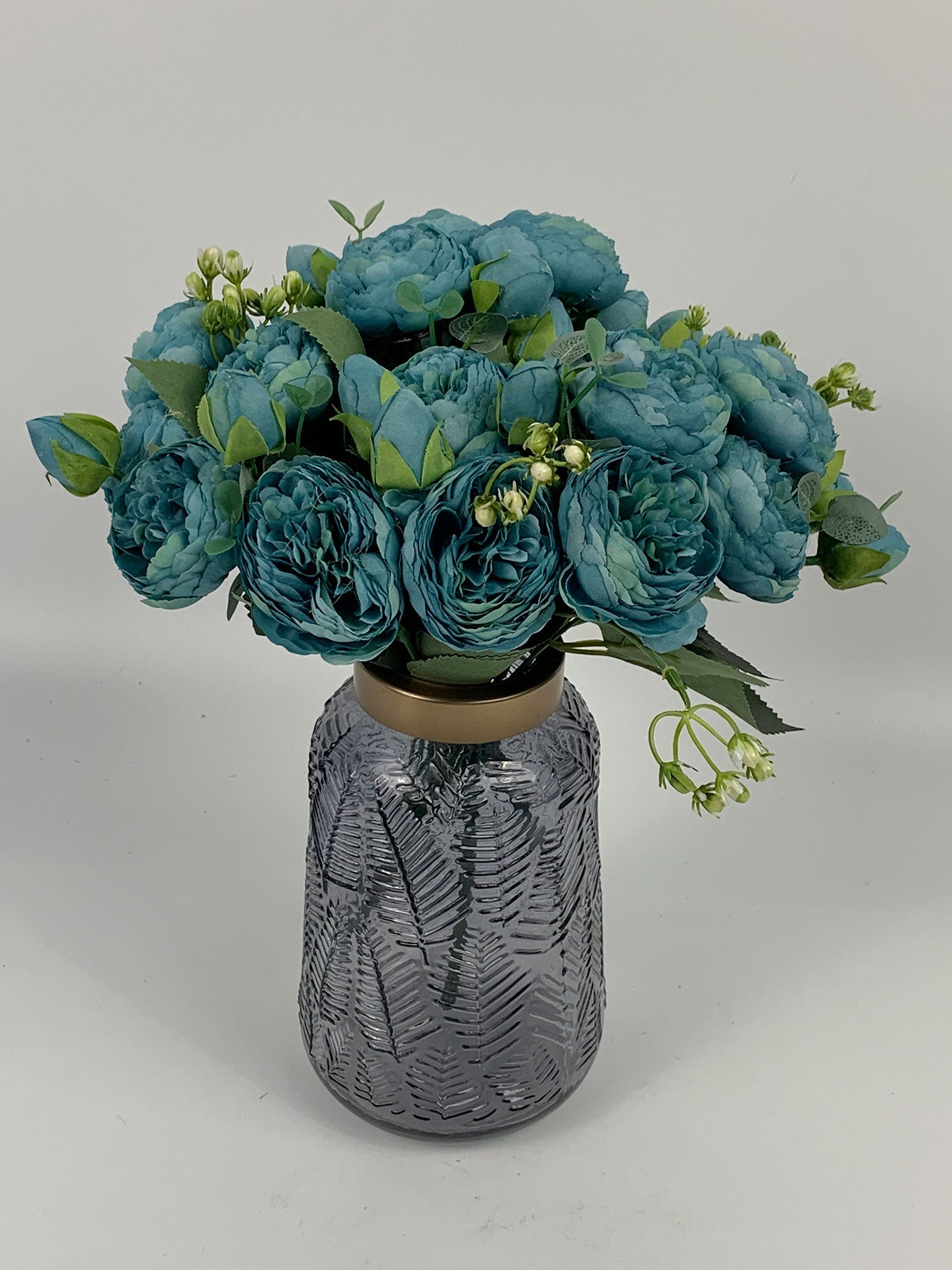 4 Bundles Peonies Artificial Flowers Pink Silk Fake Flowers Bouquets for Home Wedding Decoration Table Centerpiece, Faux Peonies Flowers Bulk