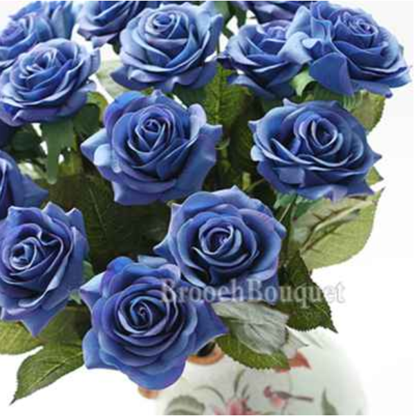 10pcs/Lot Silk Rose Artificial Flowers Real Touch Rose Flowers for New Year Home Wedding Decoration Party Birthday Gift