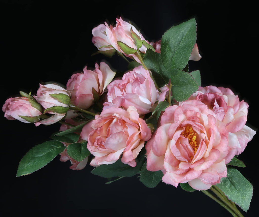 5PCS Pink Silk Peonies Artificial Flowers